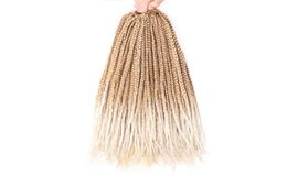 Synthetic Braiding Hair extension Crochet braids 1822inch box braid 30 Rootspack Ombre 80gpc Heat Fibre Bulk braid pink Senegal1688011040