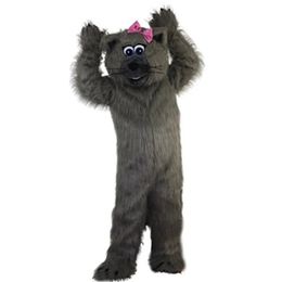 Adult size Grey Cat Mascot Costume Carnival Party Stage Performance Fancy Dress for Men Women Halloween Costume