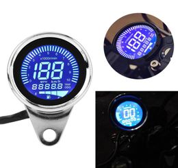 New Motorcycle Retro Multifunctional Digital LED LCD Odometer Speedometer Tachometer Fuel Gauge Cafe Racer For Scooter Offroad9415596