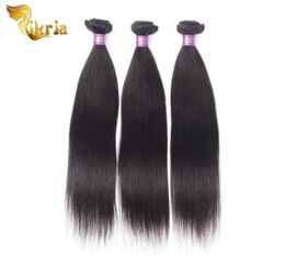 Indian Peruvian Malaysian Brazilian Weave Bundles Remy Hair Straight 100 Human Hair 830 Inch Natural Black Colour Hair Wefts62315093700931