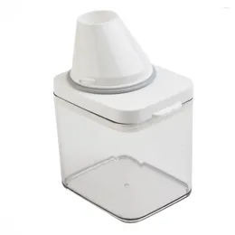 Liquid Soap Dispenser 1x Laundry Powder Detergent Food Grains Rice Storage Container Pour Spout Measuring Cup Box Cereal-Dispenser