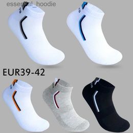 Men's Socks 10 Pieces=5 Pairs/lot Men Mesh Breathable Short Casual Summer Cotton Sports Absorb Sweat Ankle Set MeiasC24315
