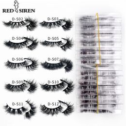 RED SIREN Makeup Eyelashes Wholesale Items 550 Pairs Messy Curling Fluffy Natural Lashes Supplies 3d Mink 240305