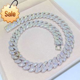 Frh Bussdown 350g Hiphop 18mm S925 Iced Out Flawls Moissanite Miami Cuban Link Chain