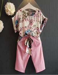 Summer Short Jumpsuits For Baby Girl Clothes Set Kids Clothes Toddler Girls Rompers Tracksuit For Children Clothing Pink 2 5 8 Y8780577