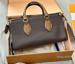 Designer -Crossbody Bag Leather Fashion Letters Zipper Closure Detachable Chain Strap Handbags Women Shoulder Bags