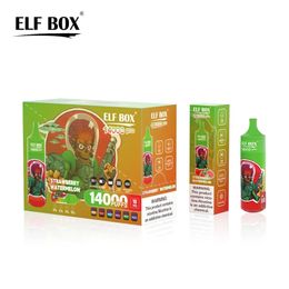 Factory Price Wholesale E cigarettes Elf Box RGB 14000 PRO Puffs Type-C Disposable Vape with LED Screen