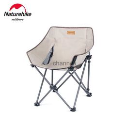 Camp Furniture Naturehike Fishing Chair Portable folding moon Chair Camping Hiking Gardening chair Folding Stool Aluminum Alloy Moon Chair YQ240315