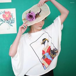 Women's Blouses Clearance Summer Original Design Women High Quality Japanese Style Endulge Print Vintage Mori Girls White Shirt