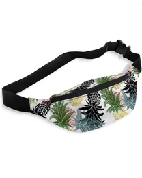 Waist Bags Pineapple Hand Drawn Texture For Women Man Travel Shoulder Crossbody Chest Waterproof Fanny Pack