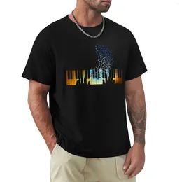 Men's Polos Piano Keyboard Shirt Gift For Men Women Kids T-shirt Anime Clothes Summer T Shirts