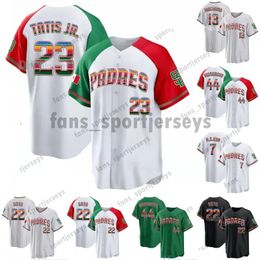 San Diego Fernando Tatis Jr. Padres Mexico Heritage Night Baseball Jersey Juan Soto Manny Machado Ha-Seong Kim Jake Cronenworth Xander Bogaerts Blake Snell Josh Hader