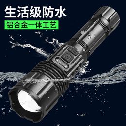 Multi Functional Flashlight, Strong Rechargeable Ultra Bright Outdoor Work Light, Portable Long Range Zoom Light For Urination 606508