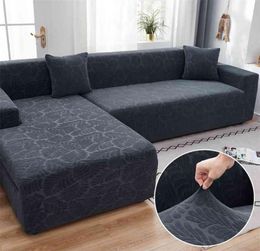 Jacquard Stretch Sofa Covers for Living Room Elastic Slipcover Sectional Couch Cover Furniture Protector L Shape Need 2pc 2109099944239