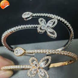 DF GF Gejias New Water Drop Phantom Butterfly Bracelet Female Imported D-Color Mosonite Full Diamond Exquisite Inlaid as a Gift for Girlfriend