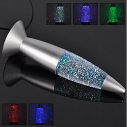 3D Rocket Multi Colour Changing Lava Lamp RGB LED Glitter Party Mood Night Light Christmas Gift Bedside Night lamp2581821