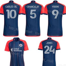 Revolution 24 25 FC Soccer 10 Carles Gil Jersey 17 Bobby Wood 47 Esmir Bajraktarevic 9 Giacomo Vrioni 8 Matt Polster 24 DeJuan Jones 5 Chancalay Football Shirt Kits