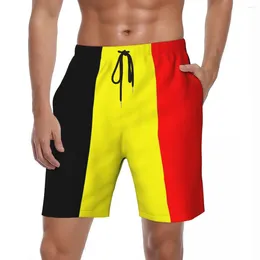 Men's Shorts Germany Flag Board Summer Cool Sports Fitness Beach Short Pants Comfortable Hawaii Pattern Plus Size Swim Trunks
