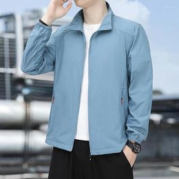 Men's Jackets Elegant Fashion Harajuku Slim Fit Ropa Hombre Loose Casual All Match Tops Solid Zipper O Neck Cardigan Long Sleeve Outerwear