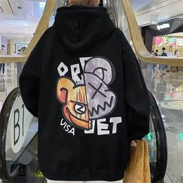 Men's Hoodies Vintage Hoodie Sweatshirt Hooded Cartoon Graphic Print Daily Pullover Sports Streetwear Autumn Clothing