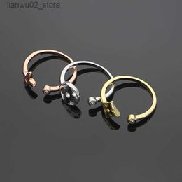 Wedding Rings Womens Designer Ring Fashion Four-leaf Clover Ring Open Gold Rings Jewelry 3 pieces/set Q240315