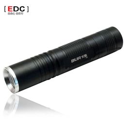 Mini Zoom Strong Light Long-Range Small Straight Tube Rechargeable LED Flashlight S5 Outdoor Self-Defense Weapon Cycling Supplies 906945