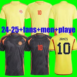 2024 2025 Colombia Away Soccer Jerseys 10 Valderrama Home away 24 25 Colombia Football Shirt CUADRADO National Team Men Kids Kit Camiseta De Futbol