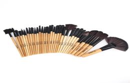 Soft 32 Pcs Professional Brush Set Vander Life Makeup Brushes Foundation Eye Face Cosmetic Make Up Brush Tool Kit with Bag3800480