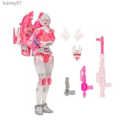 Transformation toys Robots New Transform Robot Toy Newage NA H48T Maschinenmensch Arcee Mini G1 Transparent version Action Figure toy in stock yq240315