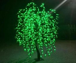 2M 1152 led Rainproof LED Artificial Willow Weeping Tree Light 110220VAC Outdoor Use fairy garden decor3402355