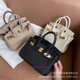 Shop-designed Bags Are Sold Cheaply Live 2024 New Popular Same Bag Large Capacity Cowhide Handbag Shoulder