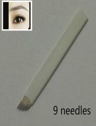 50PCS 9Pin Permanent Makeup Manual Eyebrow s Blade For Tattoo Machine Microblading Pen 7164854