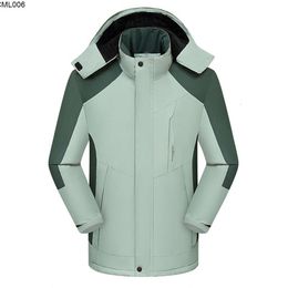새로운 겨울 통합 된 두꺼운 남성과 여성 방풍 방수 방수 러쉬 코트 광고 셔츠 분리 가능한 작업복 인쇄 lg3i