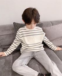 Kids Boys pullovers 2021 Autumn Winter Knitted Cotton Toddler Clothing girls Cardigan Sweater For children 212 Years Outerwear Co2072220