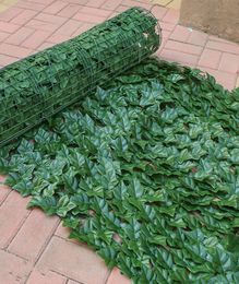 50X100CM Artificial Plant Leaf Garden Decorations Fence Screening Roll UV Fade Protected Privacy Green Wall Landscaping Ivy Lawn5223136