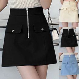 Skirts Midi Pleated Skirt Women's Summer Casual Simple High Waist Sweet Tennis For Women With Pockets Shorts Athletic