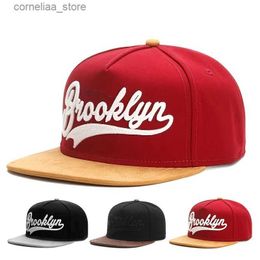 Ball Caps BROOKLYN Embroidery baseball cap Fashion hiphop snapback Hats Men Women universal flat Hat outdoor sports sun Hats Trucker CapsY240315