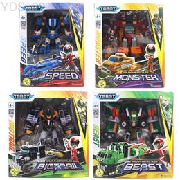 Anime Manga Korean Original Tobot Transformes Robot Galaxy Detectives Beast Bigtrail Speed Deformation Vehicle Action Figure Master V Toys YQ240315