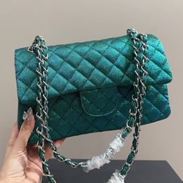 Women Wallet Fashion Designer Bag Blue Chain Crossbody Handbag Ladies Purse Fashion Shoulder Bags Pearlescence Diamond Lattice Shopping Hand Bags