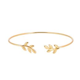 14K gold plated adjustable infinite forever love knot bracelet leaves moon pearl gift bridesmaid wedding bracelet269i