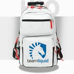 Team Liquid backpack TL Player daypack Winner school bag Game Print rucksack Casual schoolbag White Black Colour day pack