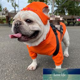 High Quaitly Pet Clothing Fashion Brand Street Dog Clothes Jarre Aero Bull Teddy Schnauzer Bottoming Shirt Hat Suit