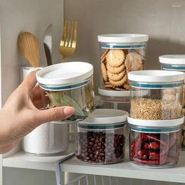 Storage Bottles 1 Pcs For Flour Coffee Nuts Keep Fresh Transparent With Sealed Ring Food Container Box Cookie Jars Kitchen Canisters