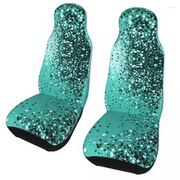 Car Seat Covers Sparkling Turquoise Lady Glitter Universal Cover Protector Interior Accessories Travel Seats