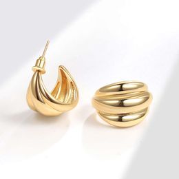 Three Circle C-shaped Metal Design, High-end Earrings, Female Niche Design Earrings