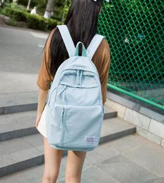 Large Girls School Bags for Teenagers Backpacks Nylon Waterproof Teen Student Book Bag Big College Leisure Schoobag Blue 2019 Y2002685304