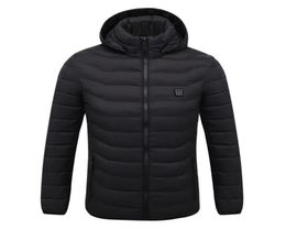 New Heated Jacket Outdoor Coat USB Electric Hiking Jacket Men Women Long Sleeves Hooded Heating Warm Thermal Clothing1748763