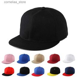 Ball Caps Fashion Solid Baseball Hat Flat Top Hip Hop Hat Mens Button Hat Mens Bone Band Kpop Leisure Travel Outdoor Sun HatY240315