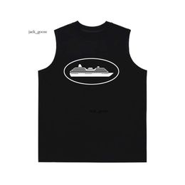 Cortezs Tracksuit Mens T-shirts Plus Size T-shirt Tanks Short Vests Black Sleeveless O-neck Y2k Croptops Ne Cortezs T Shirt 956