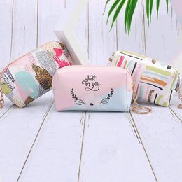 Cosmetic Bags Women's Mini Bag Lipstick Storage Pouch PU Makeup Organiser Portable Beauty Female Girls Small Coin Purse